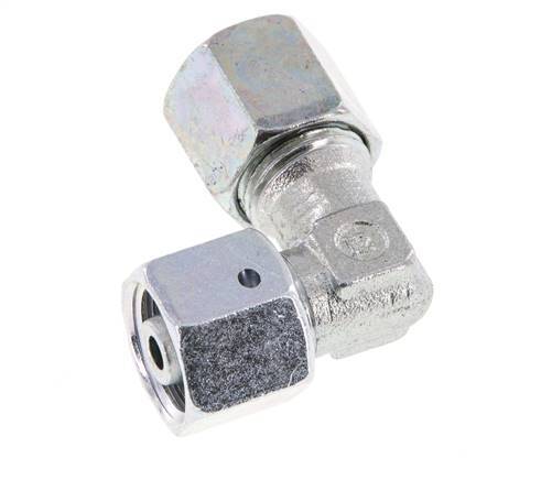 M16x1,5 x 8S Acero zincado Codo ajustable de 90 grados con cono de cierre y junta tórica 630 Bar DIN 2353