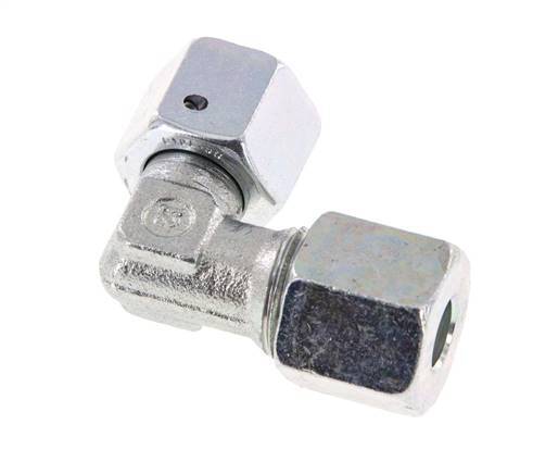 M16x1,5 x 8S Acero zincado Codo ajustable de 90 grados con cono de cierre y junta tórica 630 Bar DIN 2353