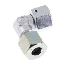 M18x1,5 x 10S Acero zincado Codo ajustable de 90 grados con cono de cierre y junta tórica 630 Bar DIN 2353