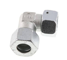 M30x2 x 20S Acero zincado Codo ajustable de 90 grados con cono de cierre y junta tórica 400 Bar DIN 2353