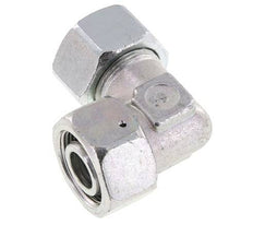 M36x2 x 25S Acero zincado Codo ajustable de 90 grados con cono de cierre y junta tórica 400 Bar DIN 2353