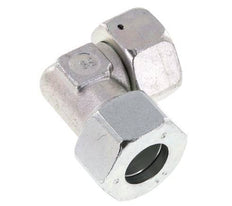 M36x2 x 25S Acero zincado Codo ajustable de 90 grados con cono de cierre y junta tórica 400 Bar DIN 2353