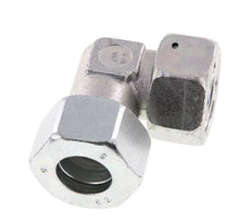 M36x2 x 25S Acero zincado Codo ajustable de 90 grados con cono de cierre y junta tórica 400 Bar DIN 2353