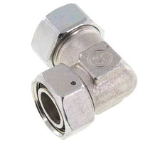 M36x2 x 28L Acero zincado Codo ajustable de 90 grados con cono de cierre y junta tórica 160 Bar DIN 2353
