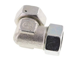 M36x2 x 28L Acero zincado Codo ajustable de 90 grados con cono de cierre y junta tórica 160 Bar DIN 2353