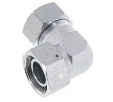 M52x2 x 38S Acero zincado Codo ajustable de 90 grados con cono de cierre y junta tórica 315 Bar DIN 2353