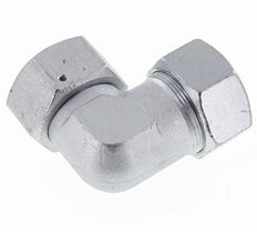 M52x2 x 38S Acero zincado Codo ajustable de 90 grados con cono de cierre y junta tórica 315 Bar DIN 2353