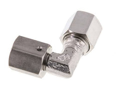 M14x1,5 x 6S Acero inoxidable Codo ajustable de 90 grados con cono de cierre y junta tórica 630 Bar DIN 2353