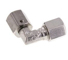 M14x1,5 x 6S Acero inoxidable Codo ajustable de 90 grados con cono de cierre y junta tórica 630 Bar DIN 2353