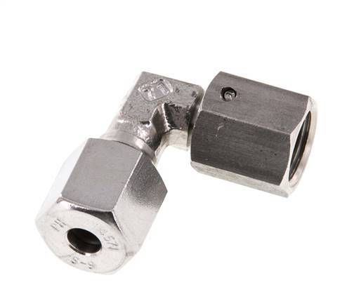 M14x1,5 x 6S Acero inoxidable Codo ajustable de 90 grados con cono de cierre y junta tórica 630 Bar DIN 2353