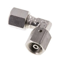 M14x1,5 x 6S Acero inoxidable Codo ajustable de 90 grados con cono de cierre y junta tórica 630 Bar DIN 2353