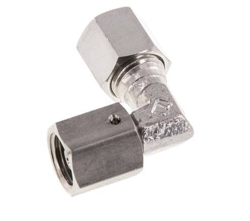 M14x1,5 x 6S Acero inoxidable Codo ajustable de 90 grados con cono de cierre y junta tórica 630 Bar DIN 2353