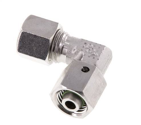 M14x1,5 x 8L Acero inoxidable Codo ajustable de 90 grados con cono de sellado y junta tórica 315 Bar DIN 2353