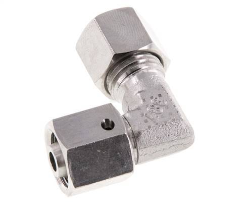 M14x1,5 x 8L Acero inoxidable Codo ajustable de 90 grados con cono de sellado y junta tórica 315 Bar DIN 2353
