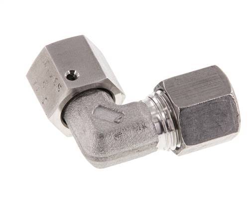 M16x1,5 x 8S Acero inoxidable Codo ajustable de 90 grados con cono de cierre y junta tórica 630 Bar DIN 2353
