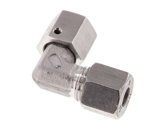 M16x1,5 x 8S Acero inoxidable Codo ajustable de 90 grados con cono de cierre y junta tórica 630 Bar DIN 2353