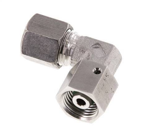 M16x1,5 x 8S Acero inoxidable Codo ajustable de 90 grados con cono de cierre y junta tórica 630 Bar DIN 2353