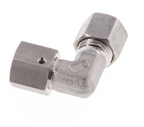 M16x1,5 x 10L Acero inoxidable Codo ajustable de 90 grados con cono de sellado y junta tórica 315 Bar DIN 2353