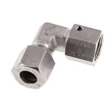 M16x1,5 x 10L Acero inoxidable Codo ajustable de 90 grados con cono de sellado y junta tórica 315 Bar DIN 2353