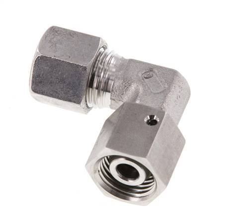 M16x1,5 x 10L Acero inoxidable Codo ajustable de 90 grados con cono de sellado y junta tórica 315 Bar DIN 2353