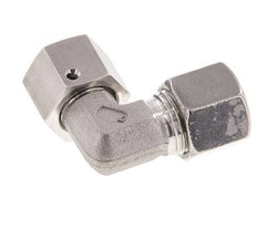 M18x1,5 x 10S Acero inoxidable Codo ajustable de 90 grados con cono de cierre y junta tórica 630 Bar DIN 2353