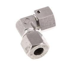 M18x1,5 x 10S Acero inoxidable Codo ajustable de 90 grados con cono de cierre y junta tórica 630 Bar DIN 2353