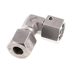 M18x1,5 x 10S Acero inoxidable Codo ajustable de 90 grados con cono de cierre y junta tórica 630 Bar DIN 2353