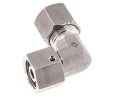 M18x1,5 x 10S Acero inoxidable Codo ajustable de 90 grados con cono de cierre y junta tórica 630 Bar DIN 2353