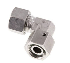 M18x1,5 x 12L Acero inoxidable Codo ajustable de 90 grados con cono de cierre y junta tórica 315 Bar DIN 2353