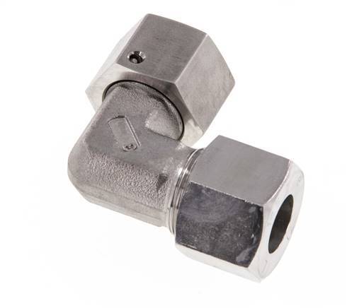 M22x1,5 x 14S Acero inoxidable Codo ajustable de 90 grados con cono de cierre y junta tórica 630 Bar DIN 2353