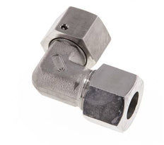 M22x1,5 x 14S Acero inoxidable Codo ajustable de 90 grados con cono de cierre y junta tórica 630 Bar DIN 2353