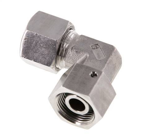 M22x1,5 x 14S Acero inoxidable Codo ajustable de 90 grados con cono de cierre y junta tórica 630 Bar DIN 2353