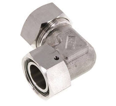 M45x2 x 35L Acero inoxidable Codo ajustable de 90 grados con cono de cierre y junta tórica 160 Bar DIN 2353
