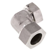 M52x2 x 38S Acero inoxidable Codo ajustable de 90 grados con cono de cierre y junta tórica 315 Bar DIN 2353