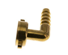 G 3/4'' x 10mm Codo de latón de 90 grados con junta NBR y tuerca de mariposa 16 Bar