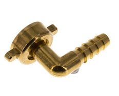 G 3/4'' x 10mm Codo de latón de 90 grados con junta NBR y tuerca de mariposa 16 Bar