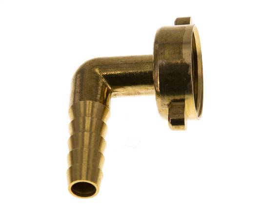G 3/4'' x 10mm Codo de latón de 90 grados con junta NBR y tuerca de mariposa 16 Bar