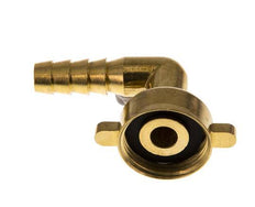 G 3/4'' x 10mm Codo de latón de 90 grados con junta NBR y tuerca de mariposa 16 Bar