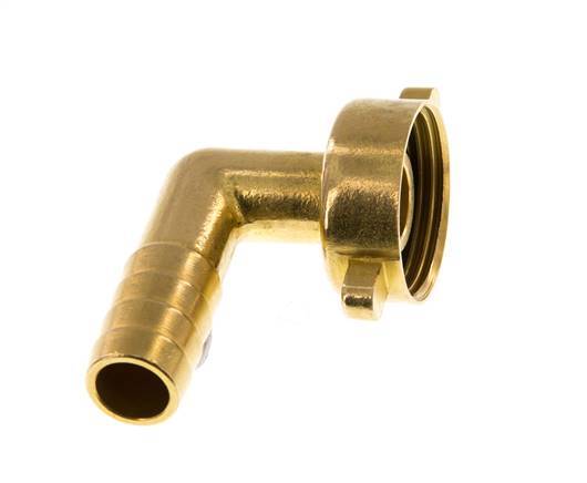G 3/4'' x 13mm Codo de latón de 90 grados con junta NBR y tuerca de mariposa 16 Bar