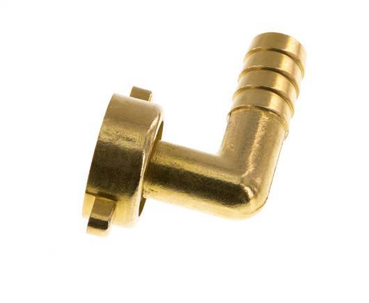 G 3/4'' x 13mm Codo de latón de 90 grados con junta NBR y tuerca de mariposa 16 Bar