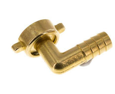 G 3/4'' x 13mm Codo de latón de 90 grados con junta NBR y tuerca de mariposa 16 Bar