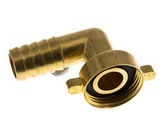 G 1'' x 19mm Codo de latón de 90 grados con junta NBR y tuerca de mariposa 16 Bar