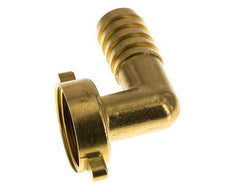 G 1'' x 19mm Codo de latón de 90 grados con junta NBR y tuerca de mariposa 16 Bar