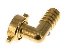 G 1'' x 19mm Codo de latón de 90 grados con junta NBR y tuerca de mariposa 16 Bar