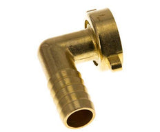 G 1'' x 19mm Codo de latón de 90 grados con junta NBR y tuerca de mariposa 16 Bar