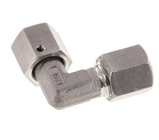 M14x1,5 x 6S Acero inoxidable Codo de compresión ajustable de 90 grados con cono de sellado y junta tórica 630 Bar DIN 2353
