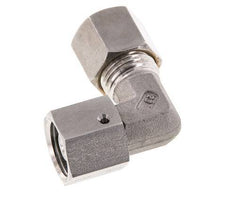 M16x1,5 x 8S Acero inoxidable Codo de compresión ajustable de 90 grados con cono de sellado y junta tórica 630 Bar DIN 2353