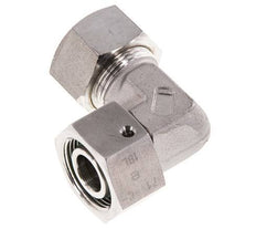 M26x1,5 x 18L Acero inoxidable Codo de compresión ajustable de 90 grados con cono de sellado y junta tórica 315 Bar DIN 2353