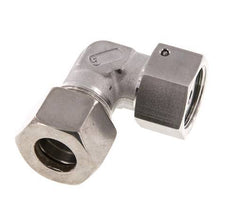 M30x2 x 20S Acero inoxidable Codo de compresión ajustable de 90 grados con cono de sellado y junta tórica 400 Bar DIN 2353