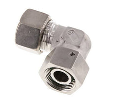 M30x2 x 20S Acero inoxidable Codo de compresión ajustable de 90 grados con cono de sellado y junta tórica 400 Bar DIN 2353